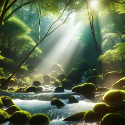 Generated forest image